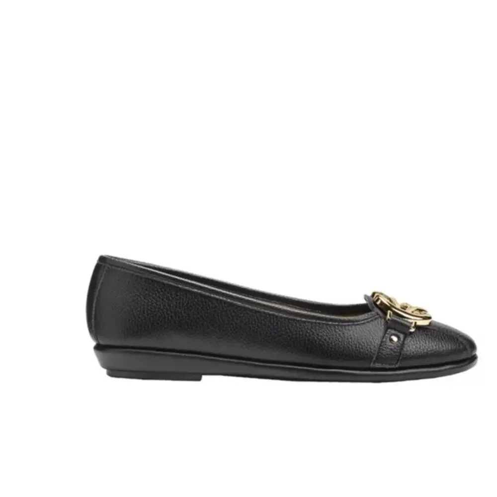 New Aerosoles Big Bet Flats Memory Foam Black 7M